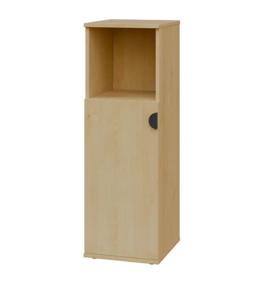 TN 3 - 3DN kancelářská skříň, 1-dveřová/nika, levá, 1107x360x400, javor horský